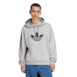 Men's - adidas Originals adicolor Trefoil Hoodie - Medium Grey Heather