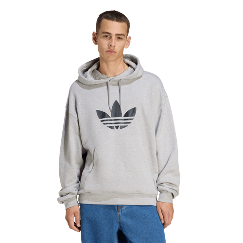 adidas Originals adicolor Trefoil Hoodie - adidas Medium Grey Heather
