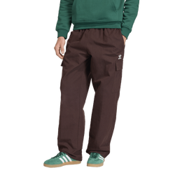 Men's - adidas Originals Trefoil Essentials Woven Pants - Aurora Coffee