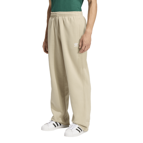 MENS - adidas Originals Trefoil Essentials Open Hem Pants - Stone Khaki