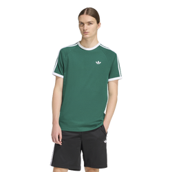 Men's - adidas 3-Stripes T-Shirt - Collegiate Green