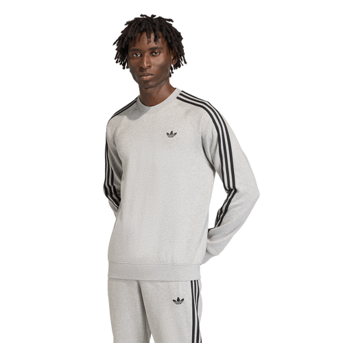  - adidas Originals 3-Stripes Crew - Medium Grey Heather