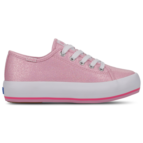 Shop Keds Girls Preschool   Triple Up Bottom Stripe In White/pink Metal Canvas
