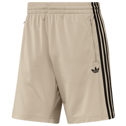 Men's - adidas Firebird Shorts - Stone Khaki/Black