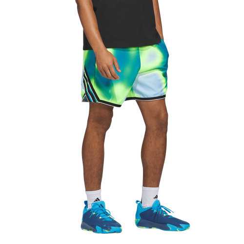 adidas Crazy Lite Allover Print Shorts - adidas Shock Cyan/Crystal Sky