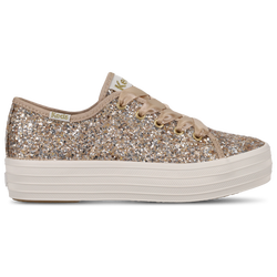 Girls' Preschool - Keds Triple Up Glitter Celebrations - White/Champagne Glitter