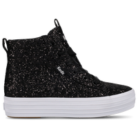 Black Glitter/White