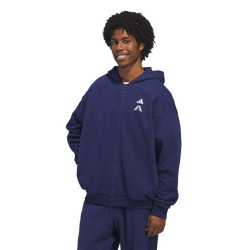 Men's - adidas Anthony Edwards Foundation Full-Zip Hoodie - Dark Blue