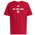 adidas College Slogan Short Sleeve T-Shirt - Men's Red