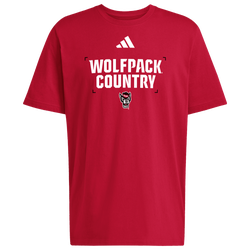 Men's - adidas College Slogan Short Sleeve T-Shirt - Red