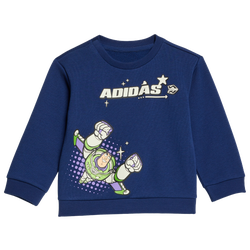 Boys' Toddler - adidas Toy Story Buzz Fleece Set - Off White/Dark Blue