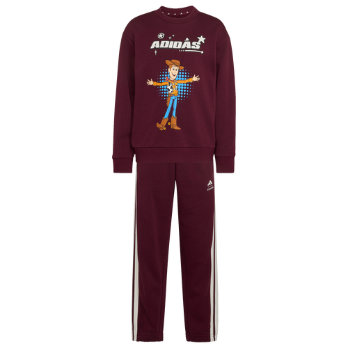 GIRLS - adidas Toy Story Woody Fleece Set - Maroon/Off White