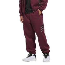 Men's - adidas Crazy Warm Fleece Pants - Maroon