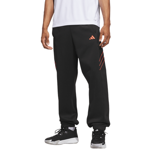 MENS - adidas Crazy Warm Fleece Pants - Solar Turbo/Black