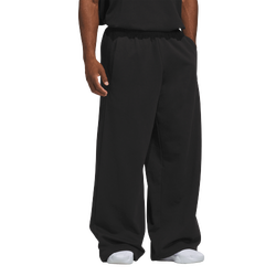 Men's - adidas Basketball Fleece 3-Stripe Pants - Black