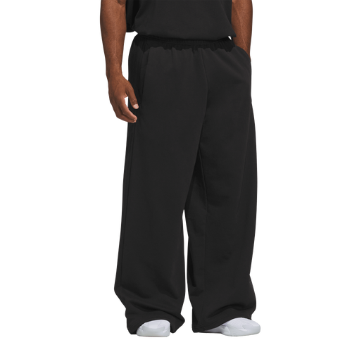  - adidas Basketball Fleece 3-Stripe Pants - Black