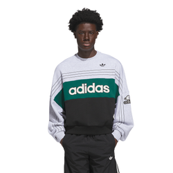 Men's - adidas Originals Varsity Crew Sweatshirt - Light Grey Heather