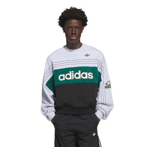  - adidas Originals Varsity Crew Sweatshirt - Light Grey Heather