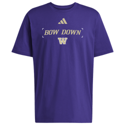 Men's - adidas College Slogan Short Sleeve T-Shirt - Purple