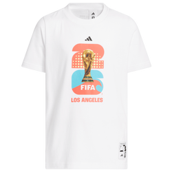 Boys' Grade School - adidas FIFA World Cup 26 Host City Los Angeles Tee - White