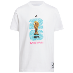 Boys' Grade School - adidas FIFA World Cup 26 Host City Miami Tee - White