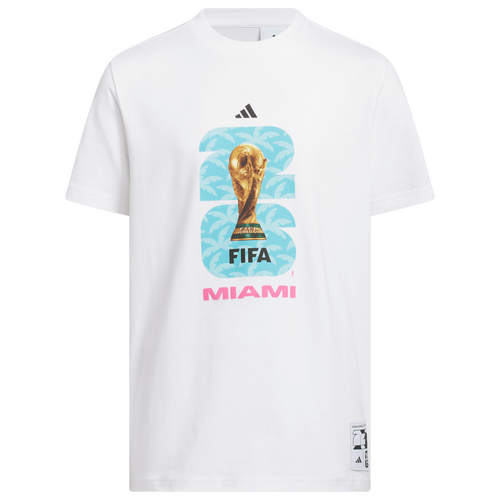 BOYS - adidas FIFA World Cup 26 Host City Miami Tee - White