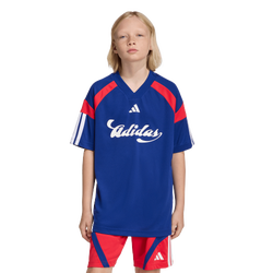 Boys' Grade School - adidas House Of Tiro T-Shirt - Mystery Ink/Pure Ruby/White