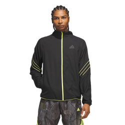 Men's - adidas Crazy Lite Basketball Jacket - Black/Solar Lemon