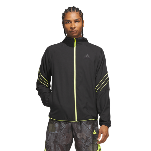 adidas Crazy Lite Basketball Jacket - adidas Black/Solar Lemon