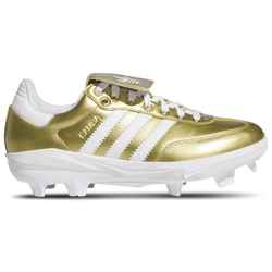 Men's - adidas Samba Cleat TPU BSB - Footwear White/Gold Metallic/Footwear White