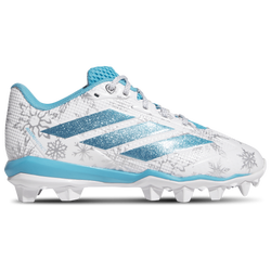 Boys' Grade School - adidas Adizero Instinct 2.0 MD K - Footwear White/Dark Blue/Silver Metallic
