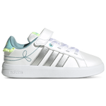 Footwear White/Silver Metallic/Flash Aqua