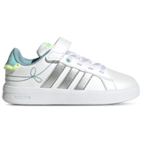 Footwear White/Silver Metallic/Flash Aqua