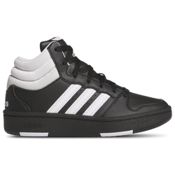 Boys' Grade School - adidas Hoops Classic Basketball Mid Cut - Core Black/Footwear White/Orbit Grey