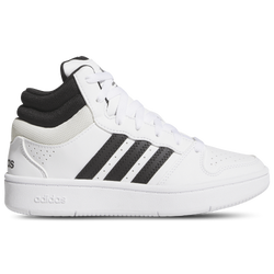 Boys' Grade School - adidas Hoops Classic Basketball Mid Cut - Orbit Grey/Footwear White/Core Black