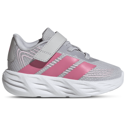 Boys adidas Galaxy 8 Elastic Lace & Hook - Boys' Toddler Shoes Lgh Solid Grey/Pink Fusion/Clear Pink Size 08.0