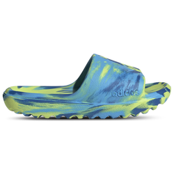 Boys' Preschool - adidas Adilette Lumia - Solar Slime/Lucid Aquamarine/Team Royal Blue