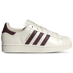 Women's - adidas Originals Superstar II - Off White/Maroon/Gold Met