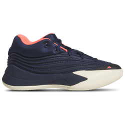 Boys' Grade School - adidas Dame X Basketball - Night Indigo/Warm Vanilla/Solar Turbo