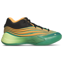 Boys' Grade School - adidas Dame X Basketball - Court Green/Lucid Orange