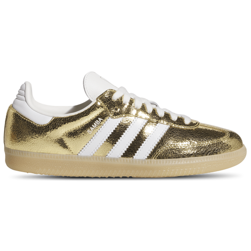 WOMENS - adidas Samba OG Cracked Metallic - Gold Metallic/White