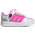 adidas Lightorama Court Elastic Lace - Boys' Preschool Lucid Pink/Footwear White/Silver Metallic
