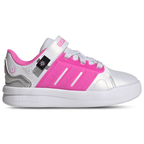  - adidas Lightorama Court Elastic Lace - Lucid Pink/Footwear White Silver Metallic