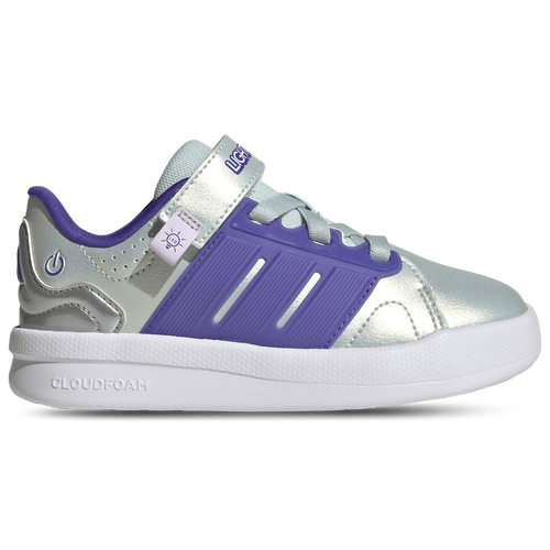  - adidas Lightorama Court Elastic Lace - Halo Mint/Ice Lavender Solar Purple
