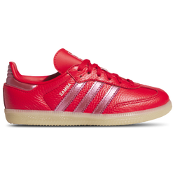 Girls' Preschool - adidas Samba - White/Metallic Red/Gum