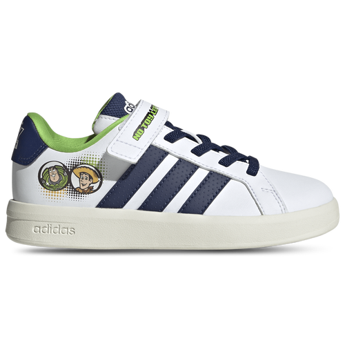 Adidas Boys x Pixar Toy Story Grand Court Elastic Lace - Shoes Footwear White/Off White/Dark Blue