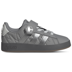 Boys' Preschool - adidas x Marvel Avengers Grand Court Elastic Lace - Silver Metallic/Grey One/Grey Three