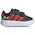 adidas x Disney Mickey Mouse Grand Court - Adidas Core Black/Pure Ruby Crew Yellow