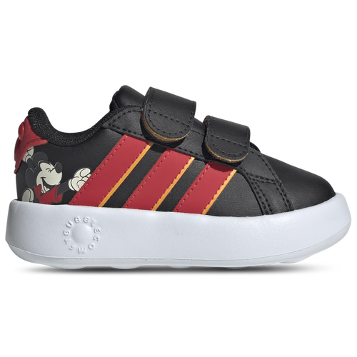 Adidas Boys x Disney Mickey Mouse Grand Court - Shoes Core Black/Pure Ruby/Crew Yellow