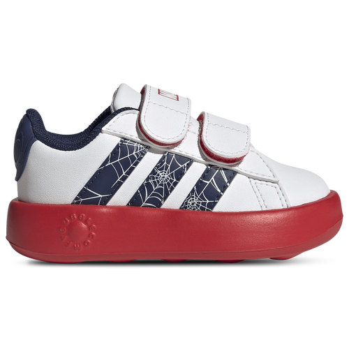 adidas x Marvel Spider-Man Grand Court - Adidas Footwear White/Dark Blue Pure Ruby